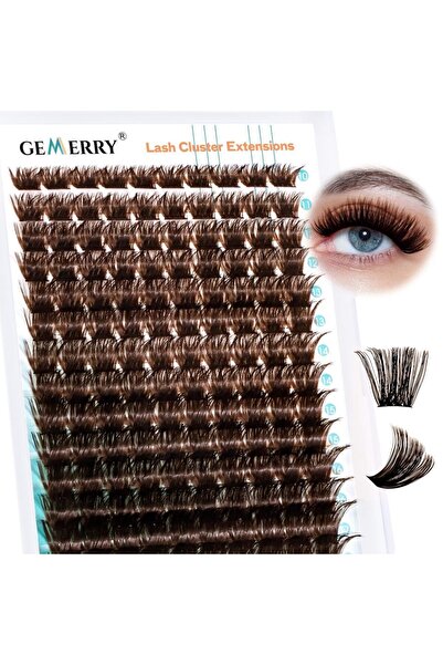choice2 MIX(10-18mm) D 200D GEMERRY Brown Heat Cluster like Lisa D Curl Eyela...