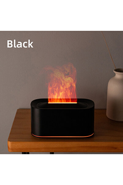 Choice4 black Essential Oil Diffuser,Flame Colorful Water Vapor Fire Humidifi...