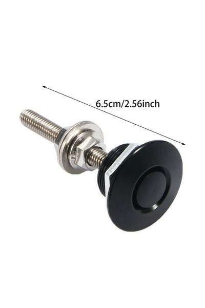 choice2 Black 30mm Universal Push Button Billet Quick Release Fasteners Set R...