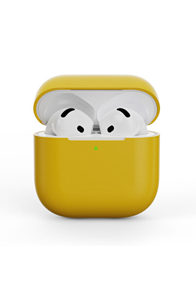 Choice6 علبة سماعات أذن لاسلكية بتقنية بلوتوث، لون أصفر، مناسبة لسماعات AirPo...