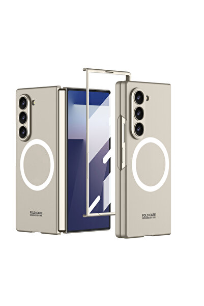 Choice5 غلاف هاتف Galaxy Z Fold7 بلون رمادي تيتانيوم، بتصميم أنيق ونحيف، مزود...