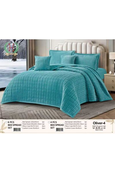 ALMIADD Oliver Compressed Velvet Embossed Duvet (4 Pieces) - Single and Twin ...