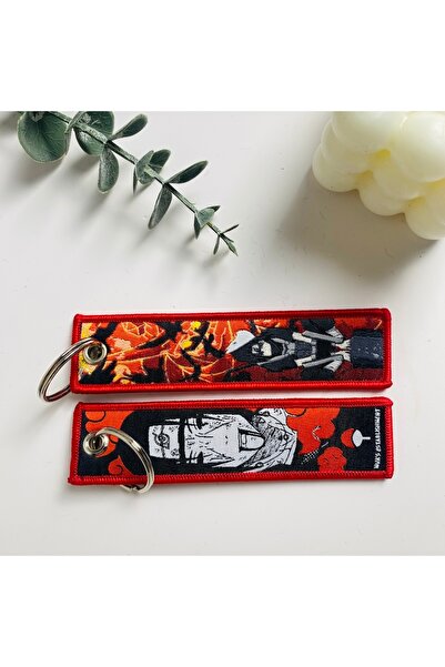 Choice14 Bandai KN-34 Anime Character Cool Key Tag Embroidery Key Fobs For Mo...