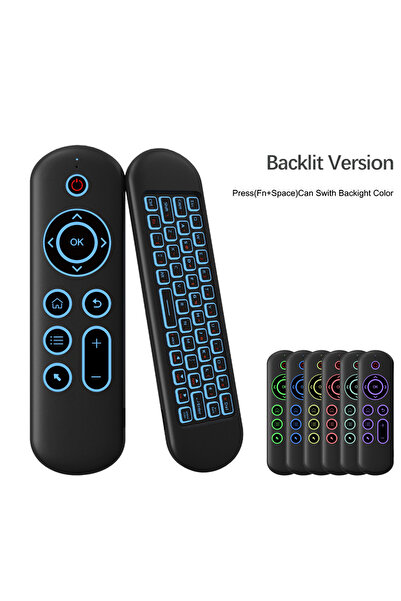Choice M5-Backlit MRSVI 2.4G&Bluetooth Fly Mouse Remote with Backlit Keyboard...