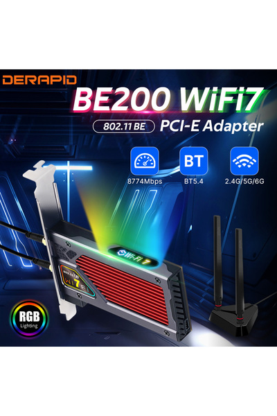 Choice WiFi7 BE8800RGB FENVI 8800Mbps WiFi 7 BE200 Wireless PCle WiFi Adapter...