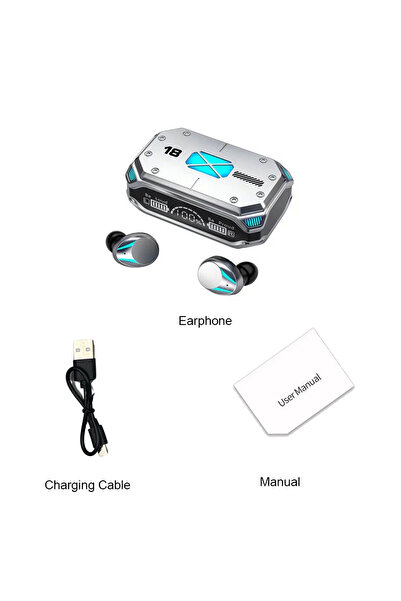 choice2 سماعة أذن بلوتوث لاسلكية M41 بشاشة لمس رقمية ذكية ستيريو ملونة.