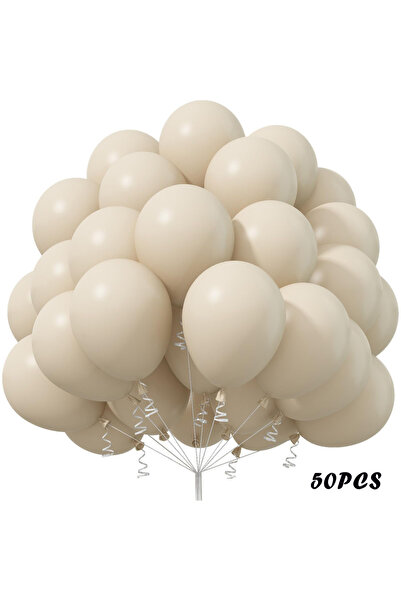 Choice1 12INCH 50Pcs White Sand Balloon 12Inch 30/50Pcs Beige Balloon Boho Wh...