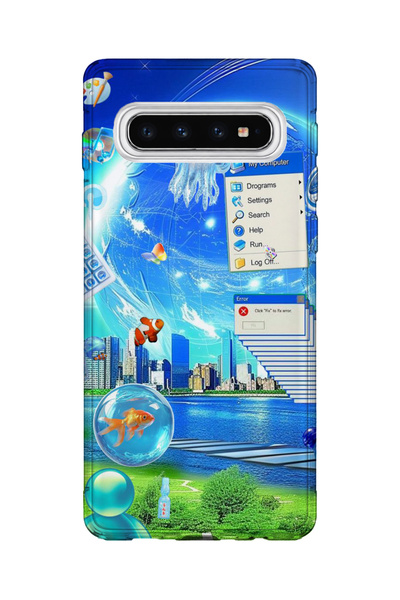 lelia حافظة هاتف شفافة مطبوعة متوافقة مع هاتف سامسونج جالاكسي S10 |   مجموعة:...