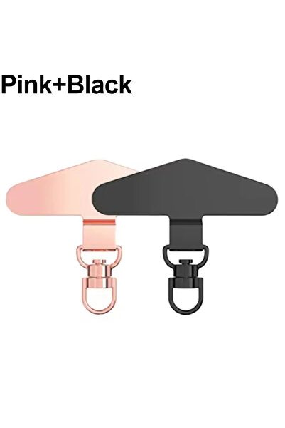 Choice1 2Pcs Black Rose 360° Rotation Metal Steel Phone Tether Tab Cell Phone...