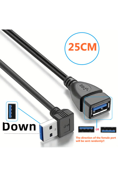 Choice1 كابل تمديد USB 3.0 قصير (قطعة واحدة) بسرعة تصل إلى 5 جيجابت في الثاني...