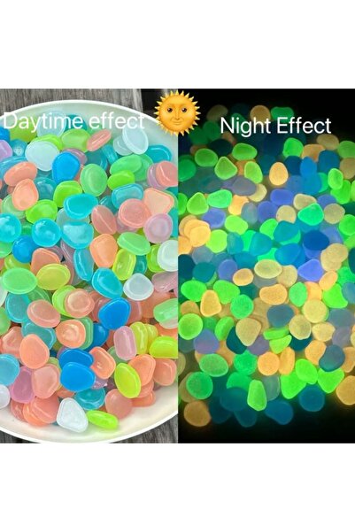 Choice18 20bag(2000pcs) mix Glow in The Dark Garden Pebbles for Sidewalk Gard...
