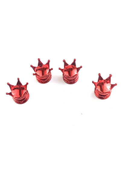 Choice4 red 4 PCS Universal Crown Wheel Valve Covers Air Dustproof Waterproof...