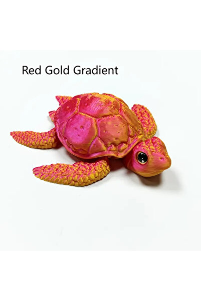 Choice3 8.5cm D 3D Printed Turtle Model With Movable s Creative Collection De...