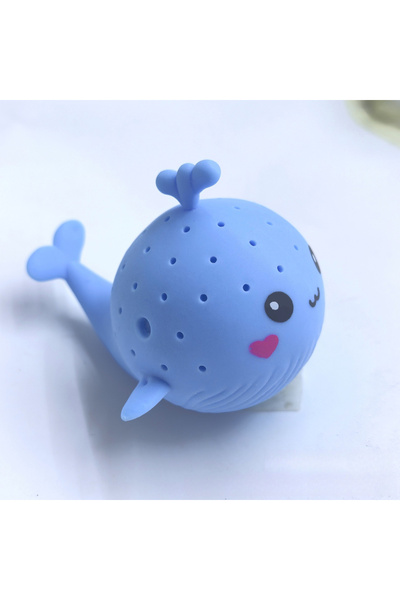 choice2 ألعاب استحمام زرقاء للأطفال، إسفنجة ماصة للماء على شكل حوت، ألعاب ضغط...