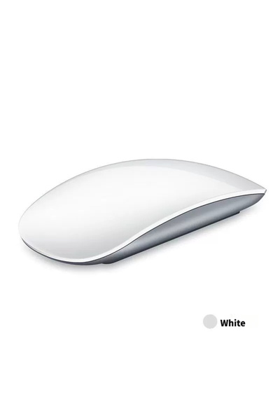 Choice ماوس بلوتوث لاسلكي جديد أبيض اللون، فائق النحافة، قابل لإعادة الشحن، ص...