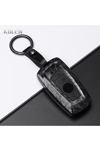 Choice3 F-Carbon Set1 ABS Carbon Fiber Style Car Key Case Cover For BMW 1 3 5...