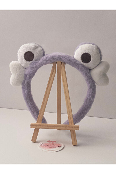 Sweet twins accessories Heart Frog-Eyed Children's Crown Gift Pink Plush Girl...