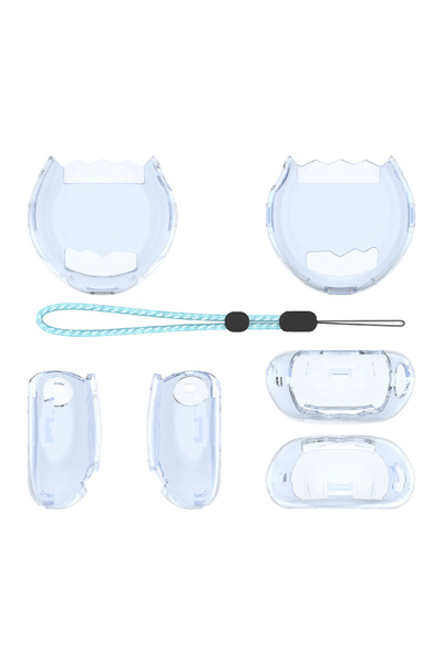 Choice3 غطاء حماية شفاف أزرق اللون لجهاز تاماغوتشي بارادايس، مزود بحبل، مقاوم...