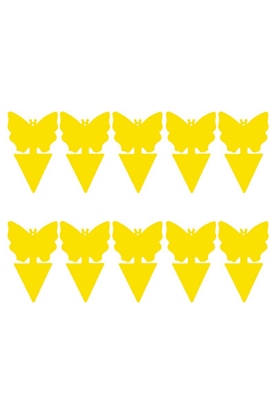 choice2 فراشات، 10 قطع من مصائد الذباب اللاصقة الصفراء، ورق لاصق غير سام، مصا...