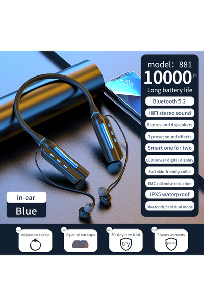 Choice1 سماعات أذن لاسلكية بلوتوث مغناطيسية رياضية للجري بسعة 10000 مللي أمبي...