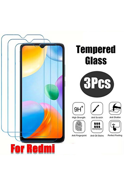 Choice15 3 قطع من الزجاج المقوى لهاتف Redmi 13C، 3 قطع من فيلم زجاجي عالي الد...