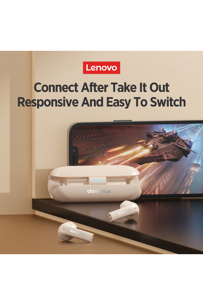 choice2 سماعات لينوفو TW60 بيج تشويس الأصلية TW60 TWS بلوتوث الإصدار 5.3 بتصم...