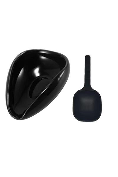 Choice Black Set 1 Ceramic Coffee Bean Dosing Cup with Spoon Measuring Tray K...