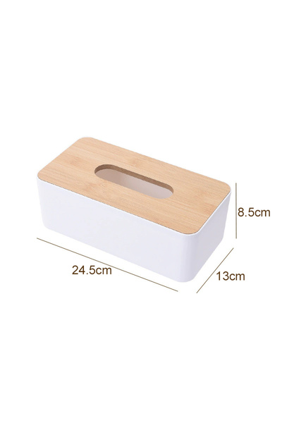 Choice1 white Kitchen Tissue Box Plastic Detachable Rectangle Minimally Desig...