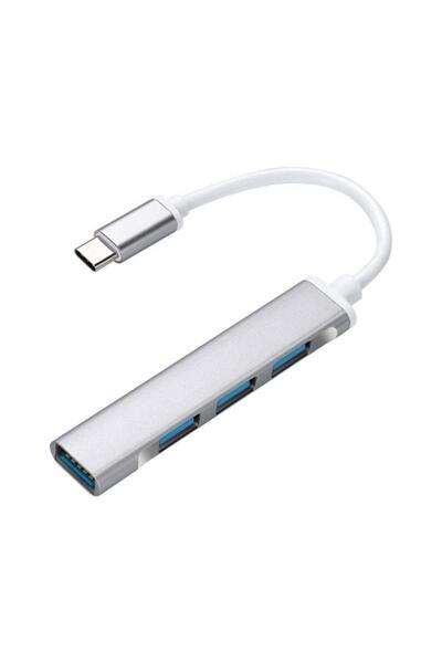 Choice موزع USB-C فضي 4 في 1، يدعم USB-C 3.0 و Type-C 3.0 و Type-C 2.0، موزع ...