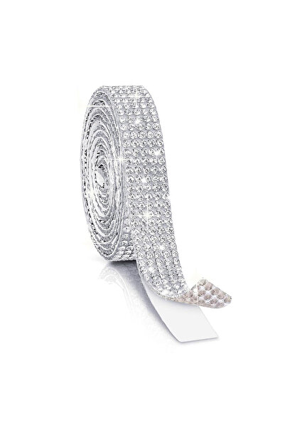 Choice 1Roll White Rhinestone Ribbon Self Adhesive Bedazzling Rhinestone Stri...