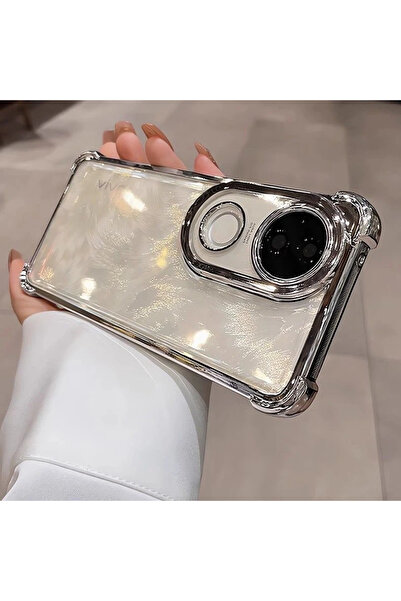 Choice69 جراب فضي من فيفو V50 4jfs لهواتف فيفو V50، V40 برو، V30، V29، V27، V...