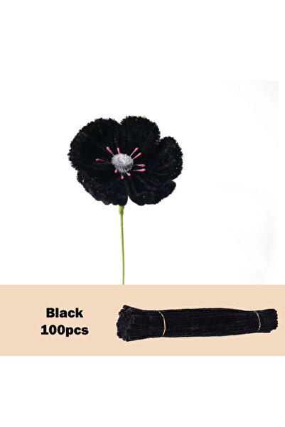 Choice26 30 سم × 0.6 سم، 100 قطعة من سيقان الشنيل الملونة لتنظيف الأنابيب، سي...