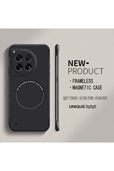 Choice50 غلاف هاتف OnePlus 12 أسود فائق النحافة مصنوع من البولي كربونات الصلب...