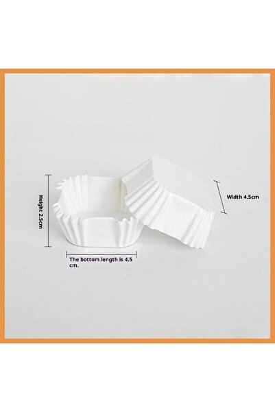 choice2 250 قطعة 45 مم أبيض 100/250 قطعة حامل ورق كعكة القمر ورق مربع بطانة ب...