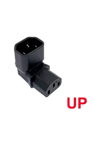 Choice3 محول تيار متردد بزاوية يمين/يسار من نوع IEC 320 C14 إلى C13، ثلاثي ال...