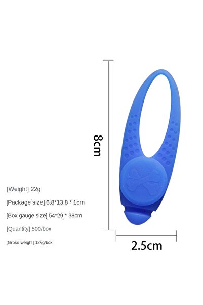 Choice4 عبوة بلاستيكية شفافة، قلادة طوق للكلاب مزودة بإضاءة LED مقاس 3 بوصات،...