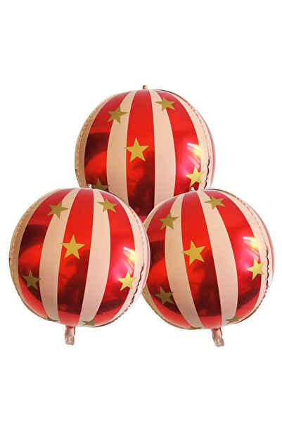 Choice7 22inch 3pcs-1 22 Inch 4D Striped Star Aluminum Film Balloon KTV Mall ...