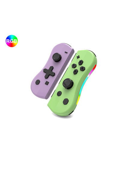 Choice3 وحدة تحكم لاسلكية GAMINJA NS008 باللونين البنفسجي والأخضر لجهاز نينتن...