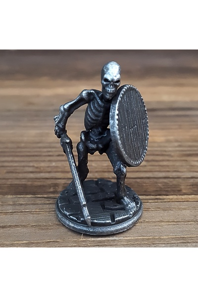 Choice قطعة واحدة سوداء، جمجمة تحمل سيفًا ودرعًا، زينة منزلية، زينة مكتبية