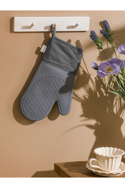 LC Waikiki Renkli̇mağaza Lcw Home Gray Oven Gloves
