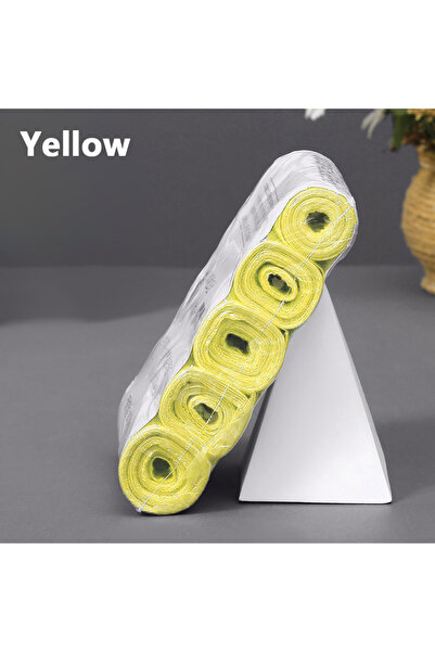 Choice4 60 كيس حقيبة أصفر اللون للاستخدام مرة واحدة، ذو فوهة مسطحة، ملفوفة في...