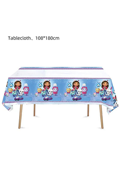 Choice13 قطعة واحدة من مفرش طاولة - مفرش طاولة لحفلات بيت الدمى غابي، مستلزما...