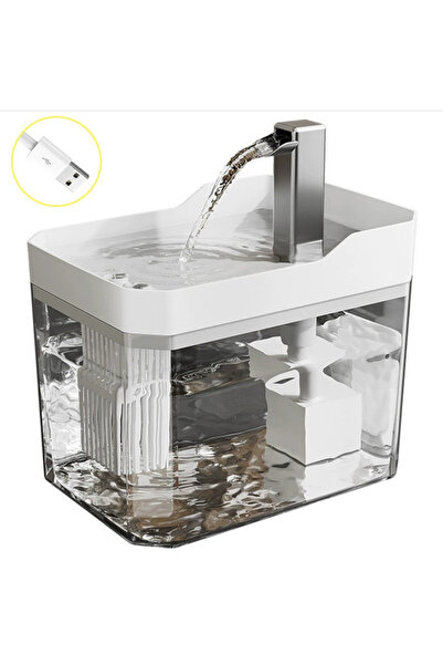 Choice3 1.5L White-USB Cat auto water dispenser 1.5L w/ pump filter, silent, ...