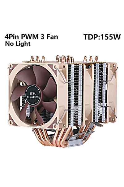 Choice30 مبرد معالج XUANFENG ذو لون ثابت 115x-1200-1700-AMD، مزود بـ 6 أنابيب...