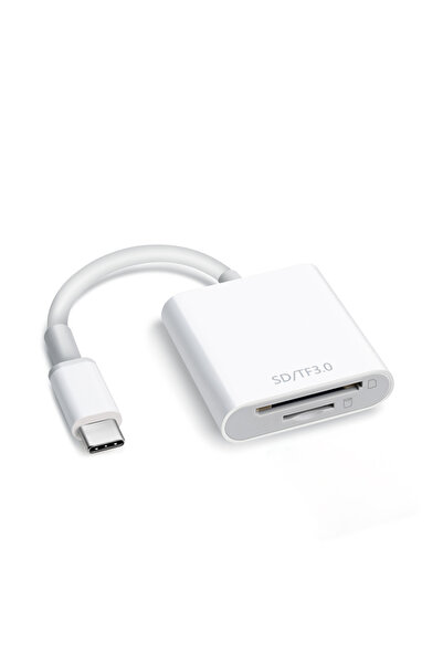 Choice white Elough 2 in 1 Card Reader Adapter OTG Multifunction Type-c to SD...