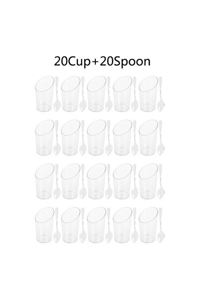 Choice 40Pcs Disposable Mousse Pudding Ice Cream Dessert Cup nic Party Packag...