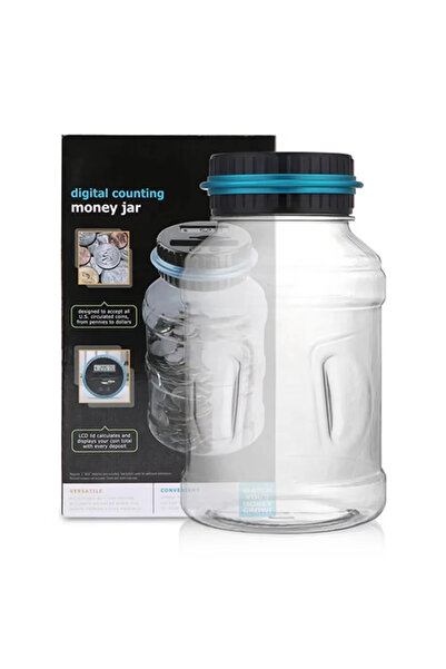 Choice1 دولار 1 قطعة حصالة إلكترونية عداد العملات المعدنية شاشة رقمية LCD عد ...