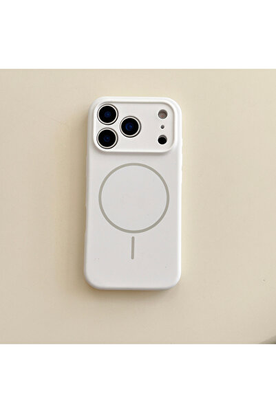 Choice58 آيفون 17 برو ماكس أبيض داكن مع شحن مغناطيسي لاسلكي ماج سيف وعدسة سيل...