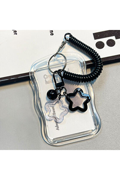 Choice1 حامل صور شفاف قطعة واحدة، حامل بطاقات نجوم الكيبوب، سلسلة سلسلة مفاتي...