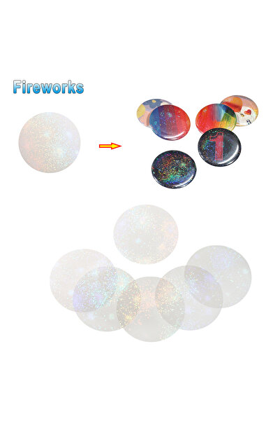 Choice10 100 قطعة ألعاب نارية، 100/200 قطعة، 58 مم، أجزاء أزرار من فيلم شفاف،...